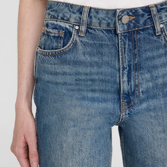 Anine Bing Blue Straight Leg Jeans size 27 - Picture 4 of 16